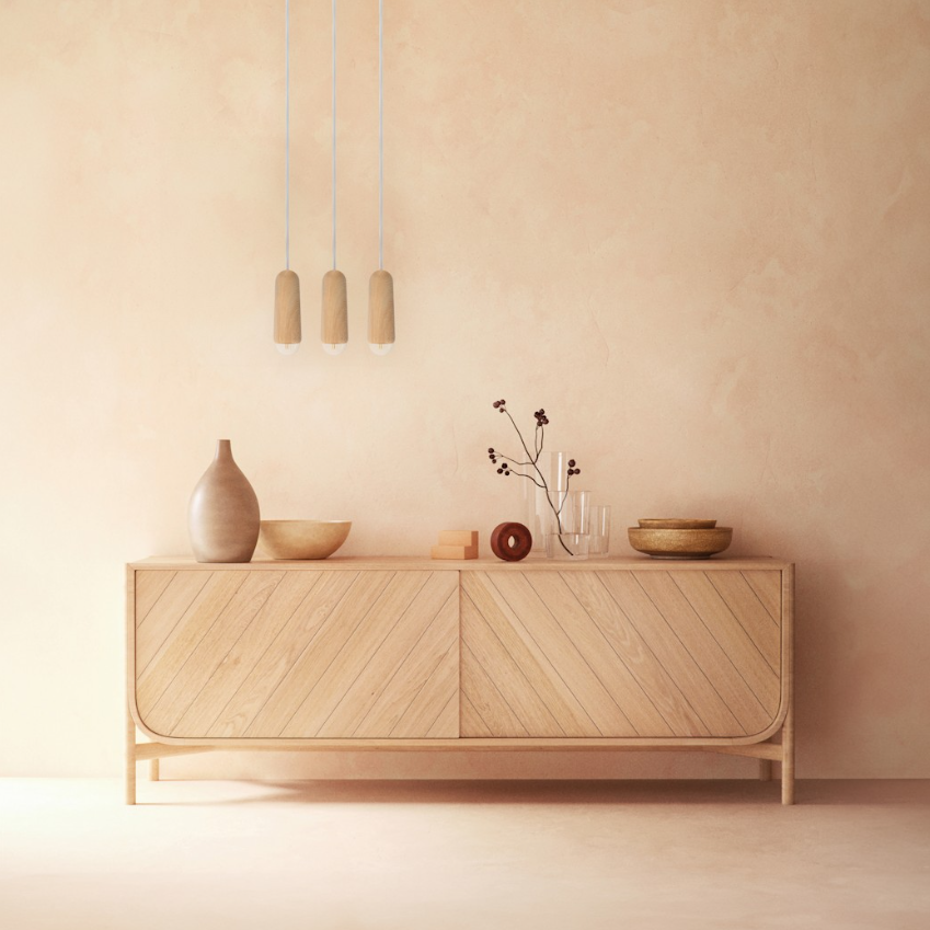 Hartô, Suspension - Luce Chêne naturel