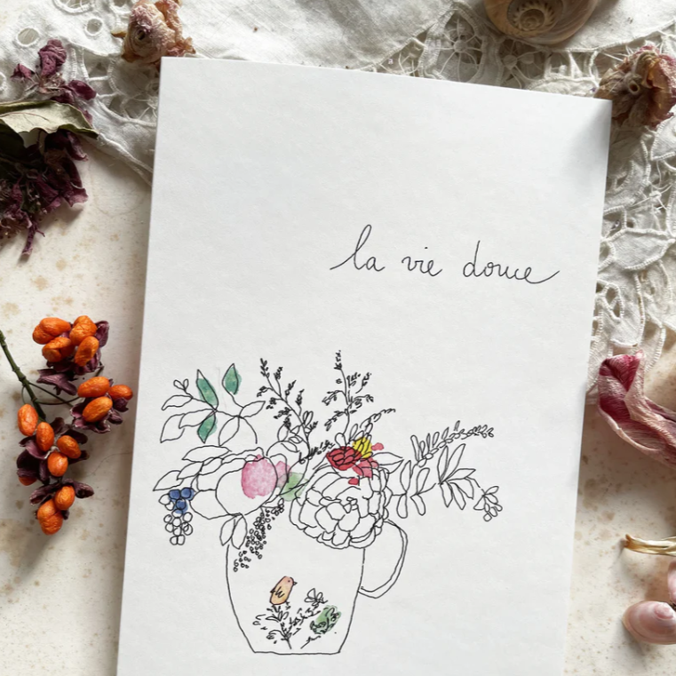 Carte Papillonnage - La vie douce