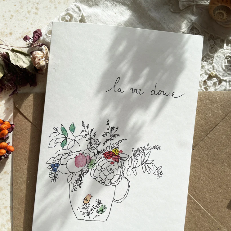 Carte Papillonnage - La vie douce