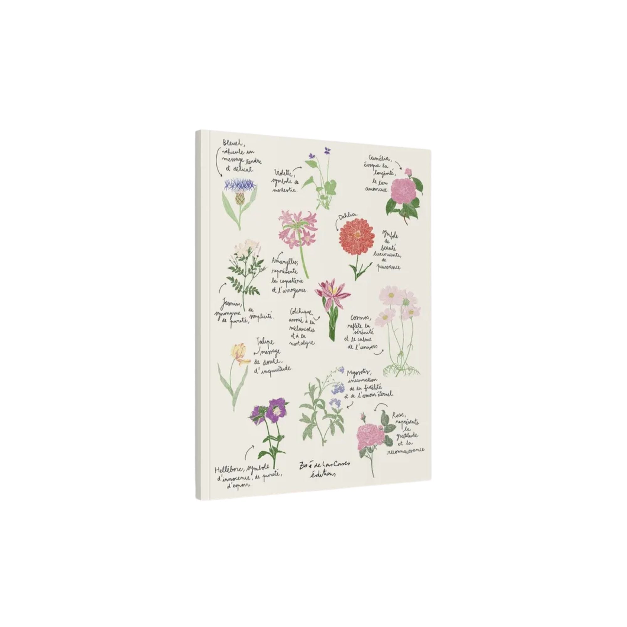 Carnet Fleurs A4 - Zoé de Las Cases
