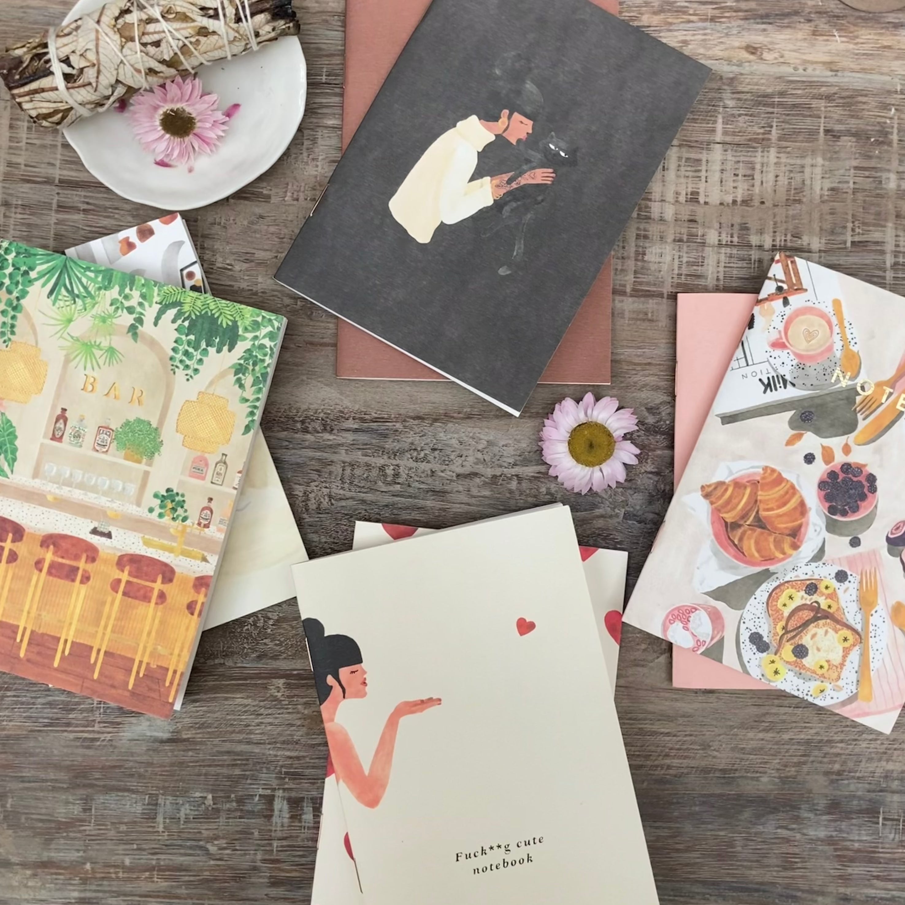 Carnet de poche All the way to say - Bisou