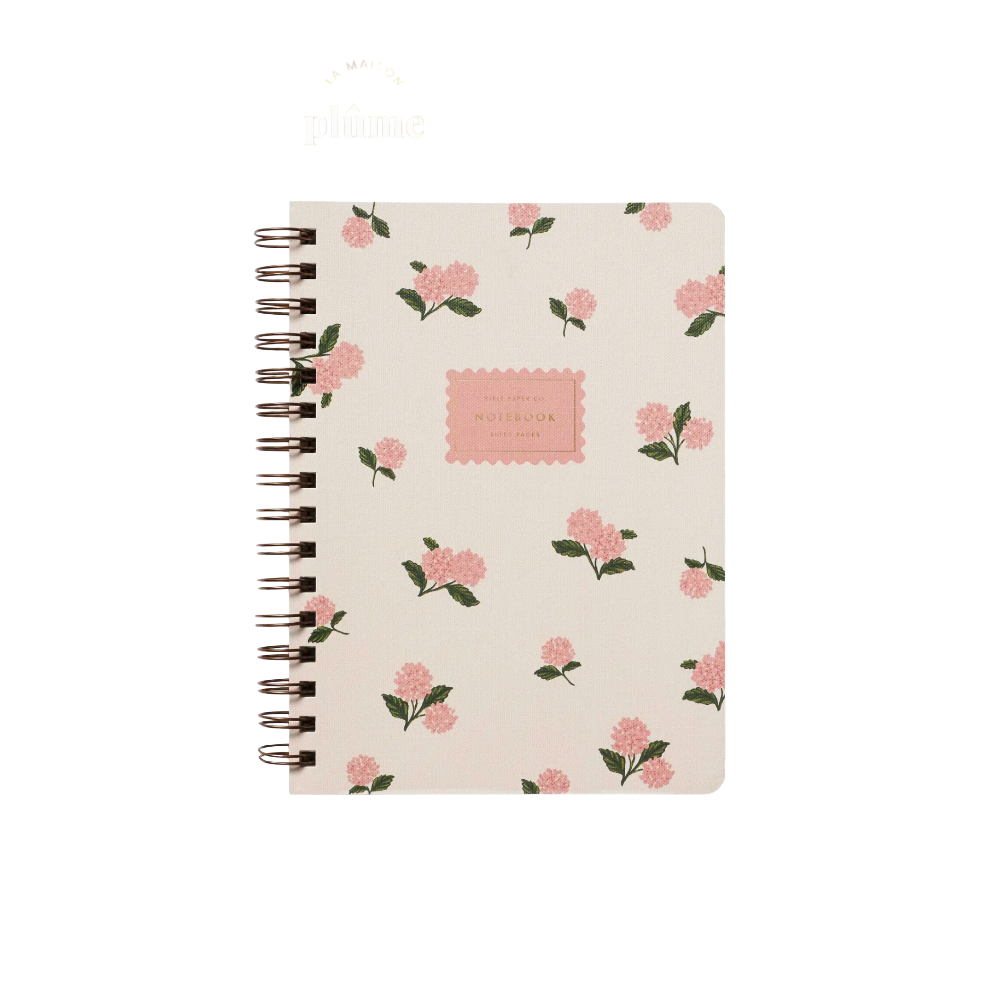 Rifle Paper Co, Carnet à spirale - Hortensia rose