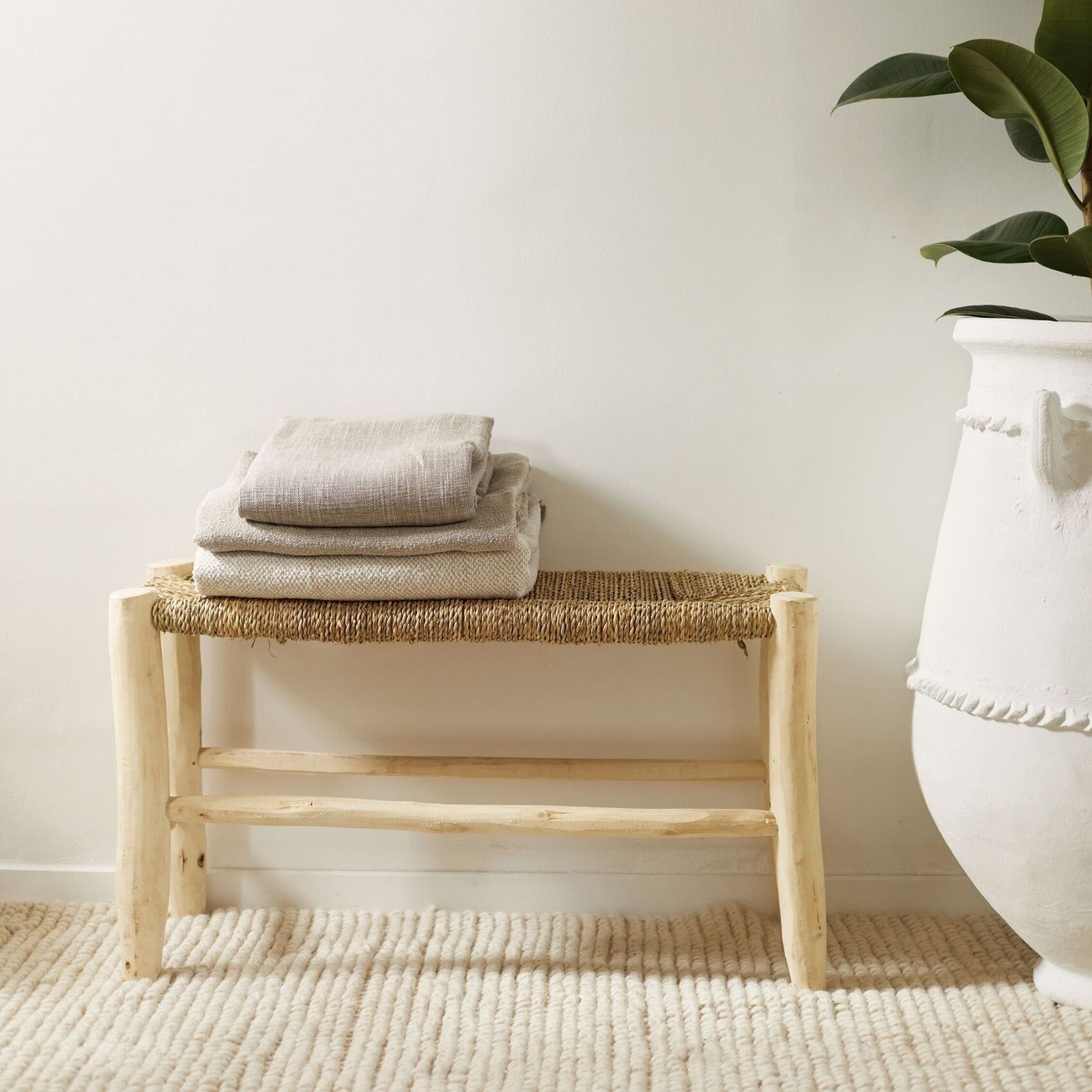 Collection Maroc, Banc traditionnel en bois de laurier