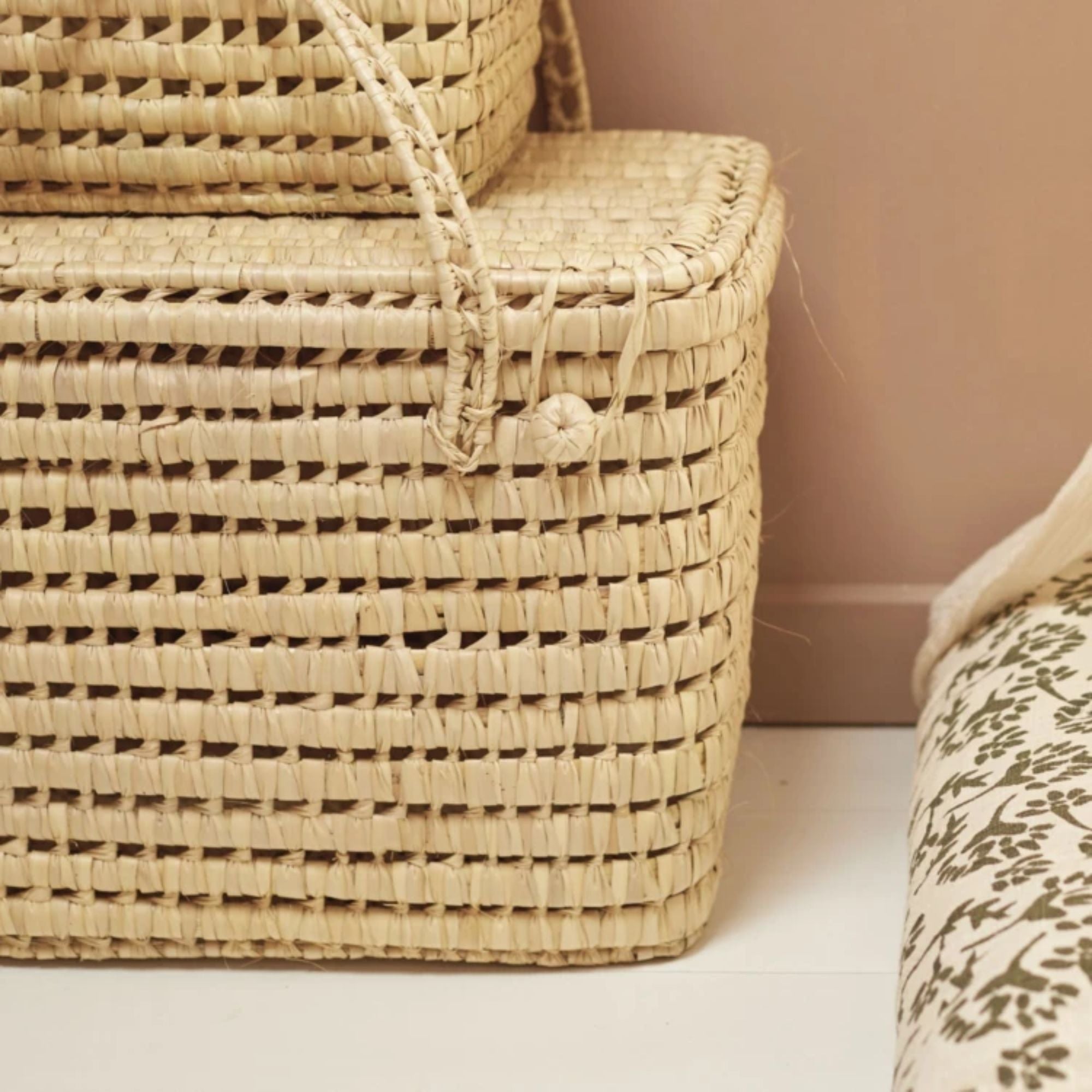 Collection Maroc, Malle en feuilles de palmier - 45cm