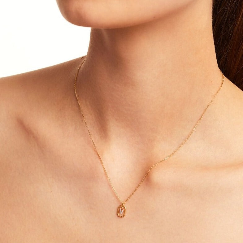 Collier Lettre PD PAOLA - V Mini