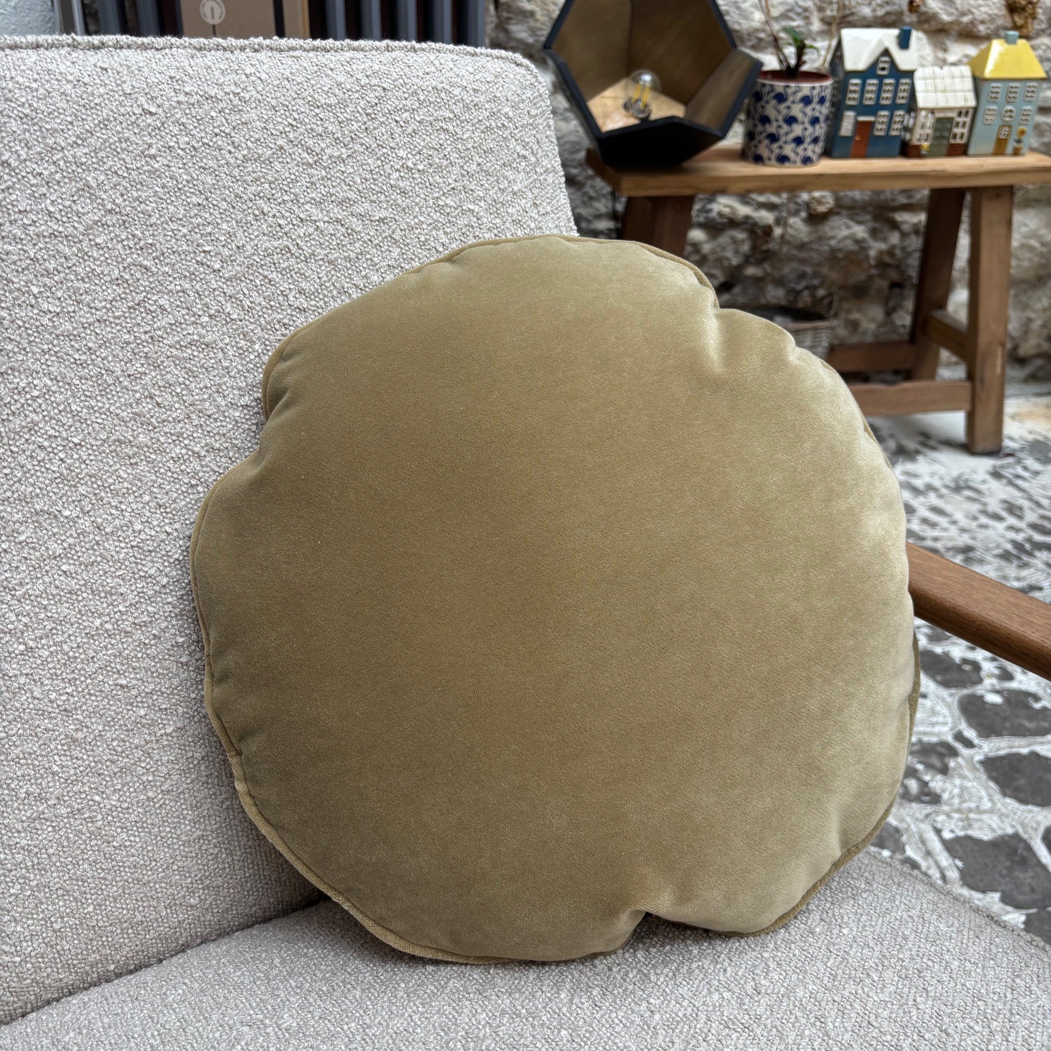 Coussin rond Ø 45 cm - 366 Concept - Velvet Taupe