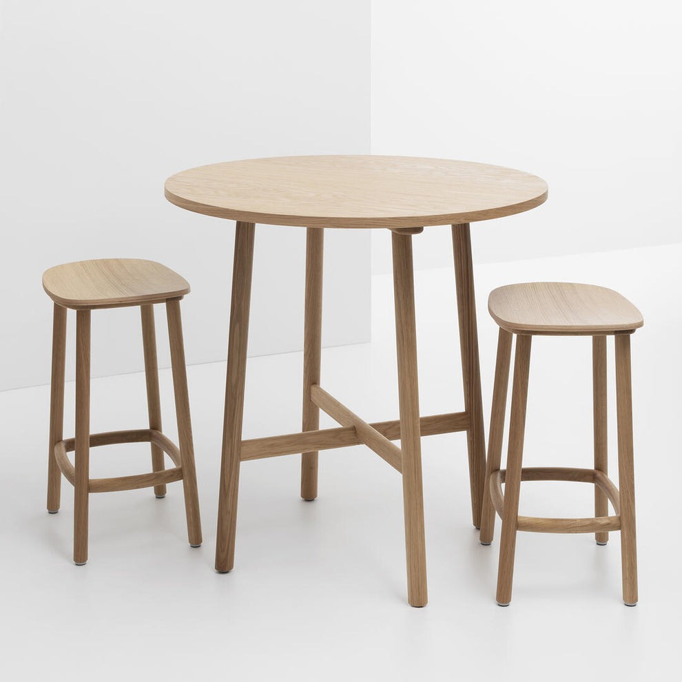 Cruso, Table haute en bois - Paddle