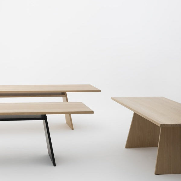 Cruso, Table à manger en bois massif - June