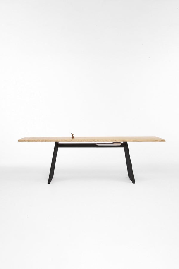 Cruso, Table à manger en bois massif - June