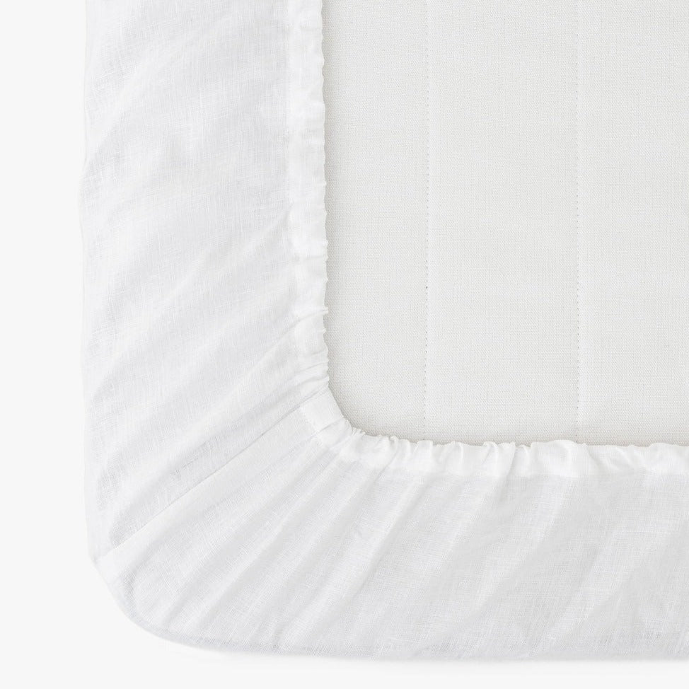 Drap housse en lin Magic Linen -  Blanc