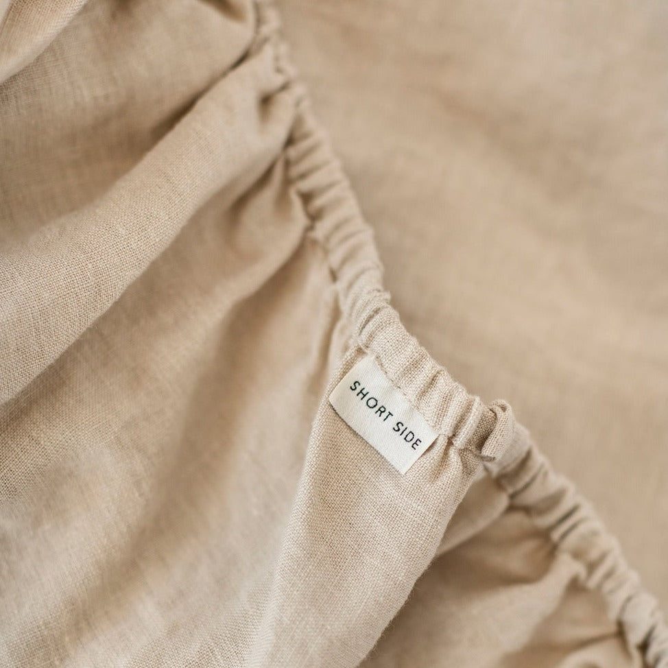 Drap housse en lin Magic Linen -  Naturel