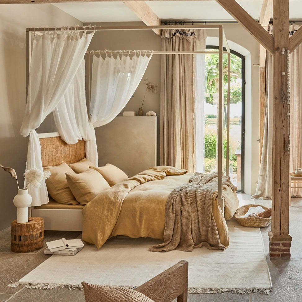 Drap housse en lin Magic Linen - Sandy beige