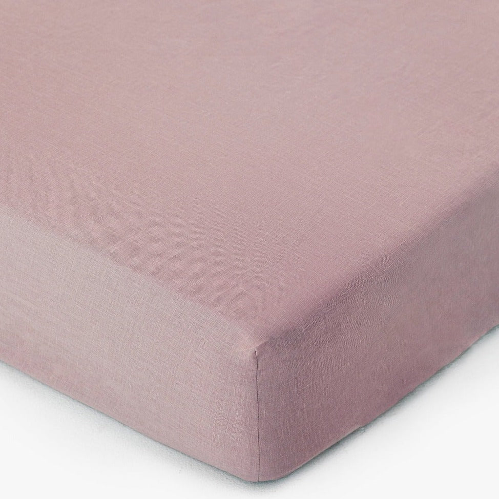 Drap housse en lin Magic Linen - Woodrose