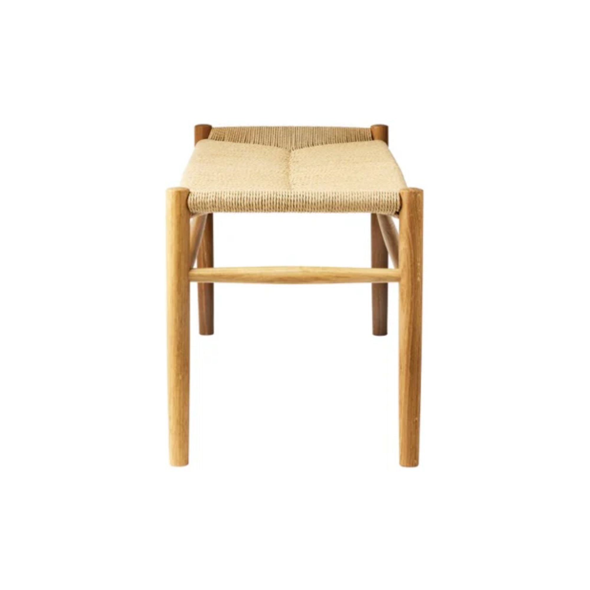 FDB Mobler, Banc en bois et tissage - J83B Chene naturel