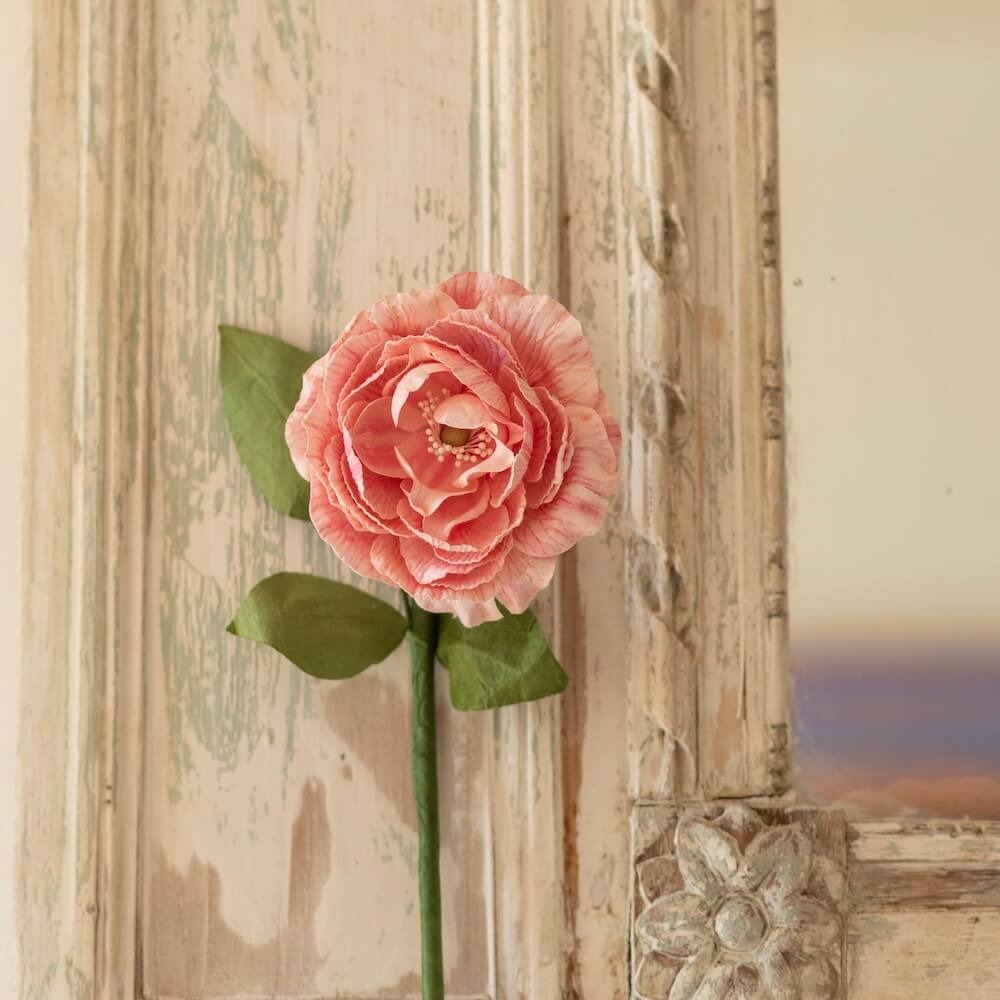 Flowrette, Camélia en papier -  Rose pâle