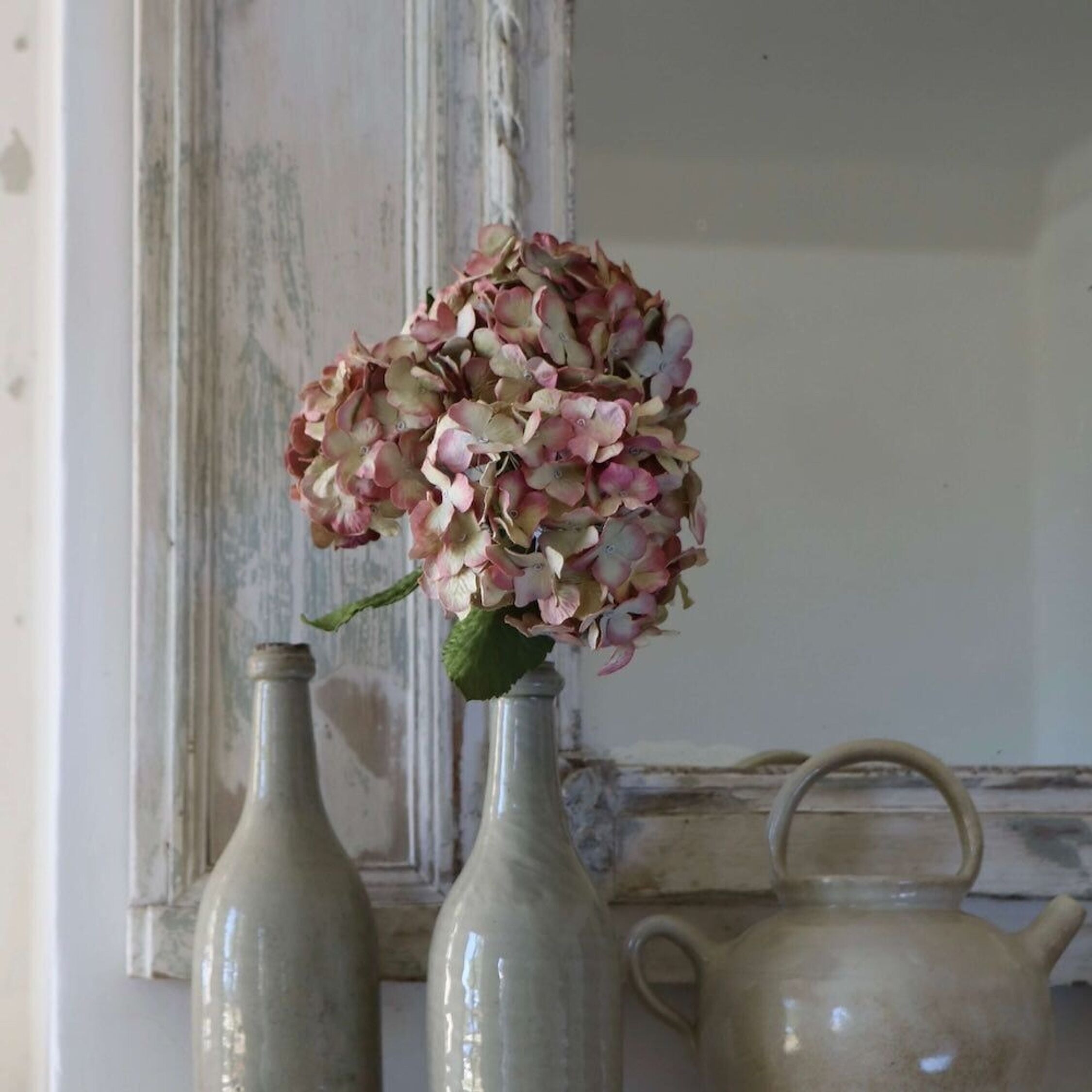 Flowrette, Hortensia en papier - Vieux Rose