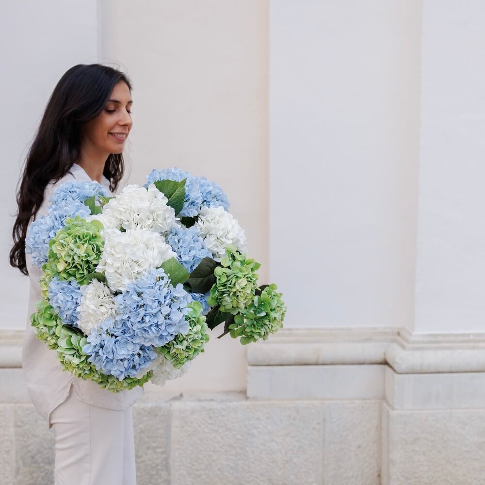Flowrette, Hortensia en papier - Blanc