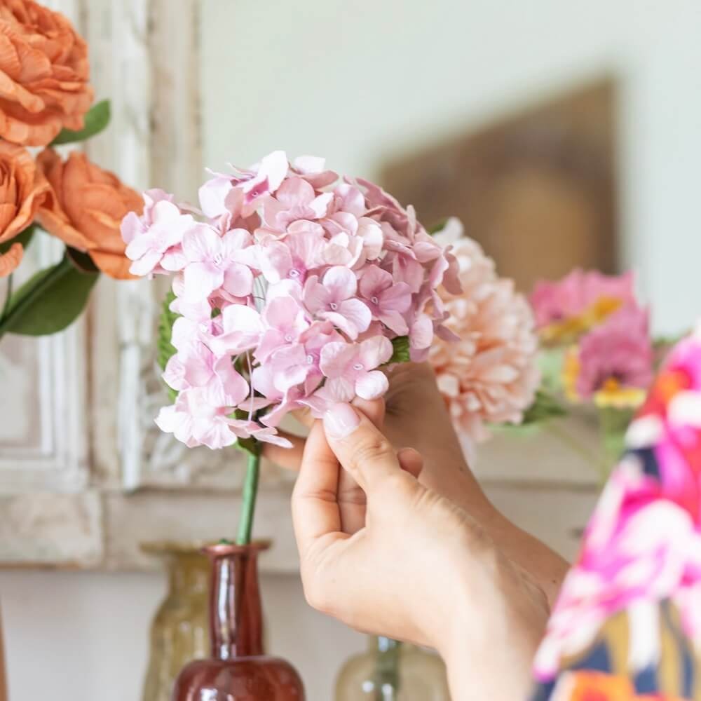 Flowrette, Hortensia en papier - Mauve