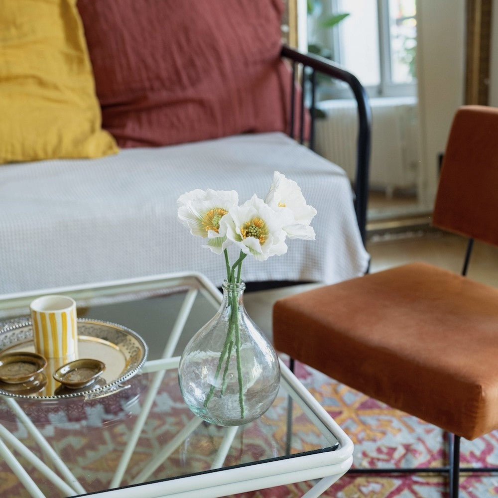 Flowrette, Pavot en papier - Blanc