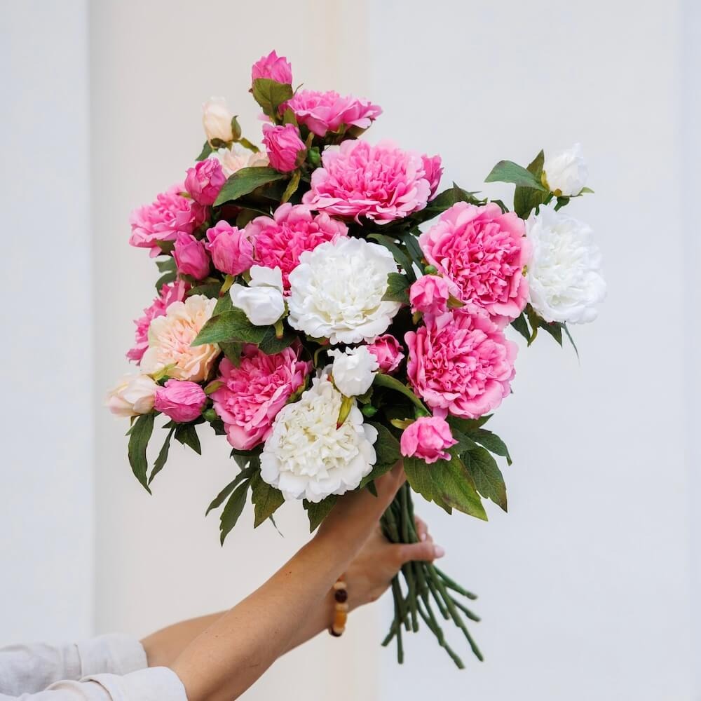 Flowrette, Pivoine en papier - Blanche