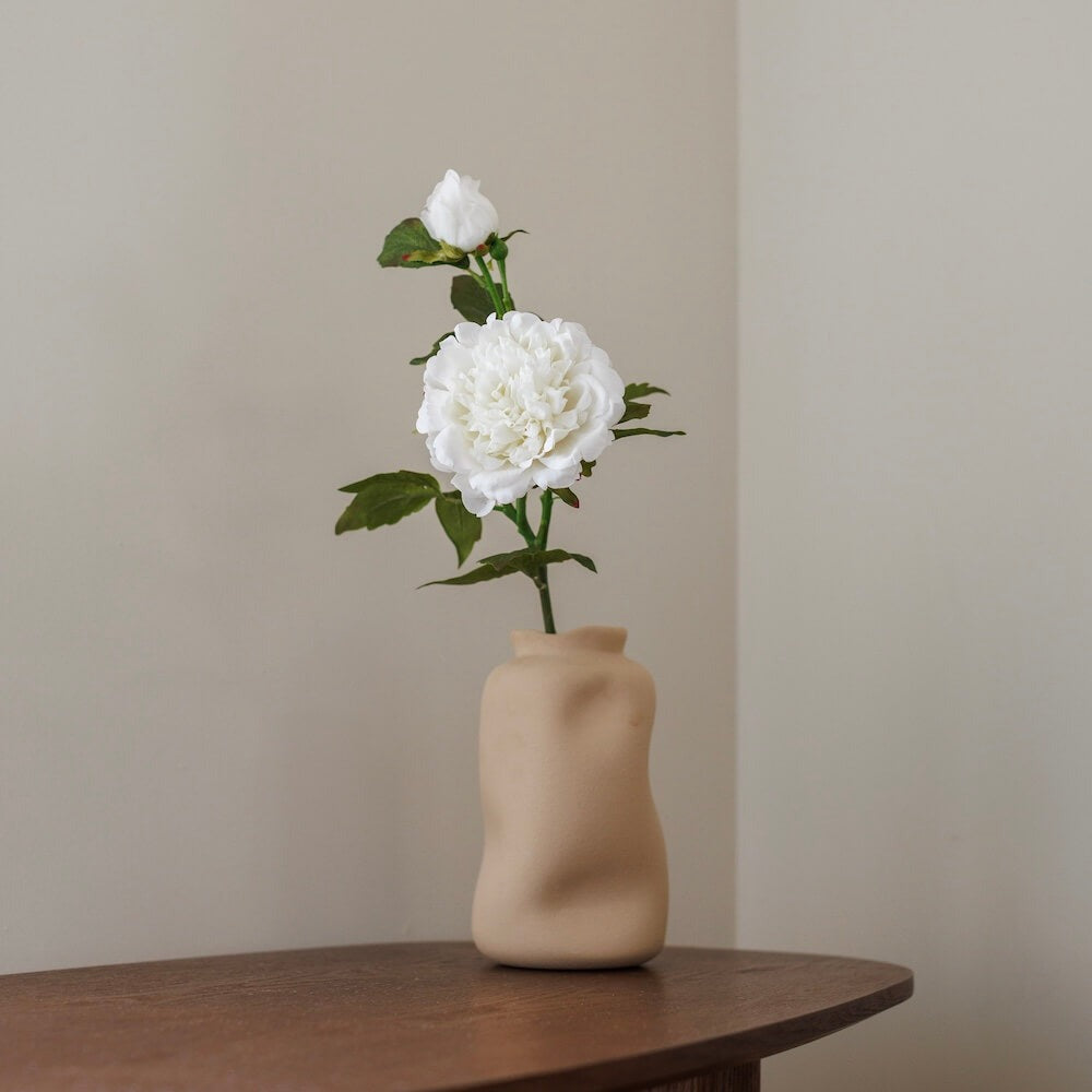 Flowrette, Pivoine en papier - Blanche