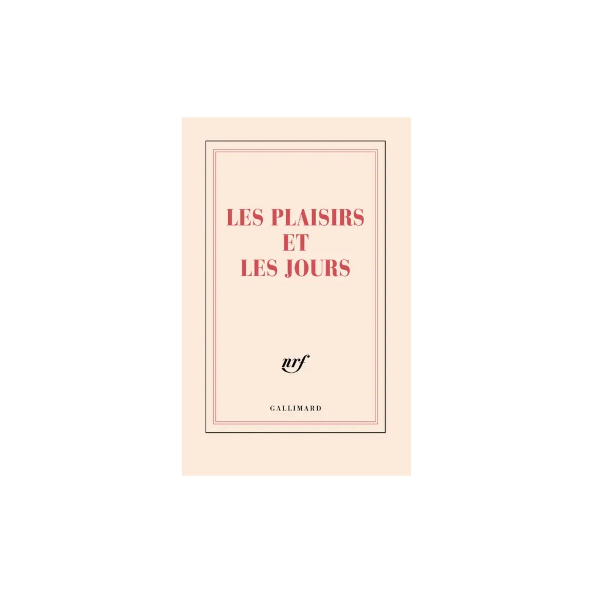 Gallimard, Carnet de poche- Les plaisirs et les jours