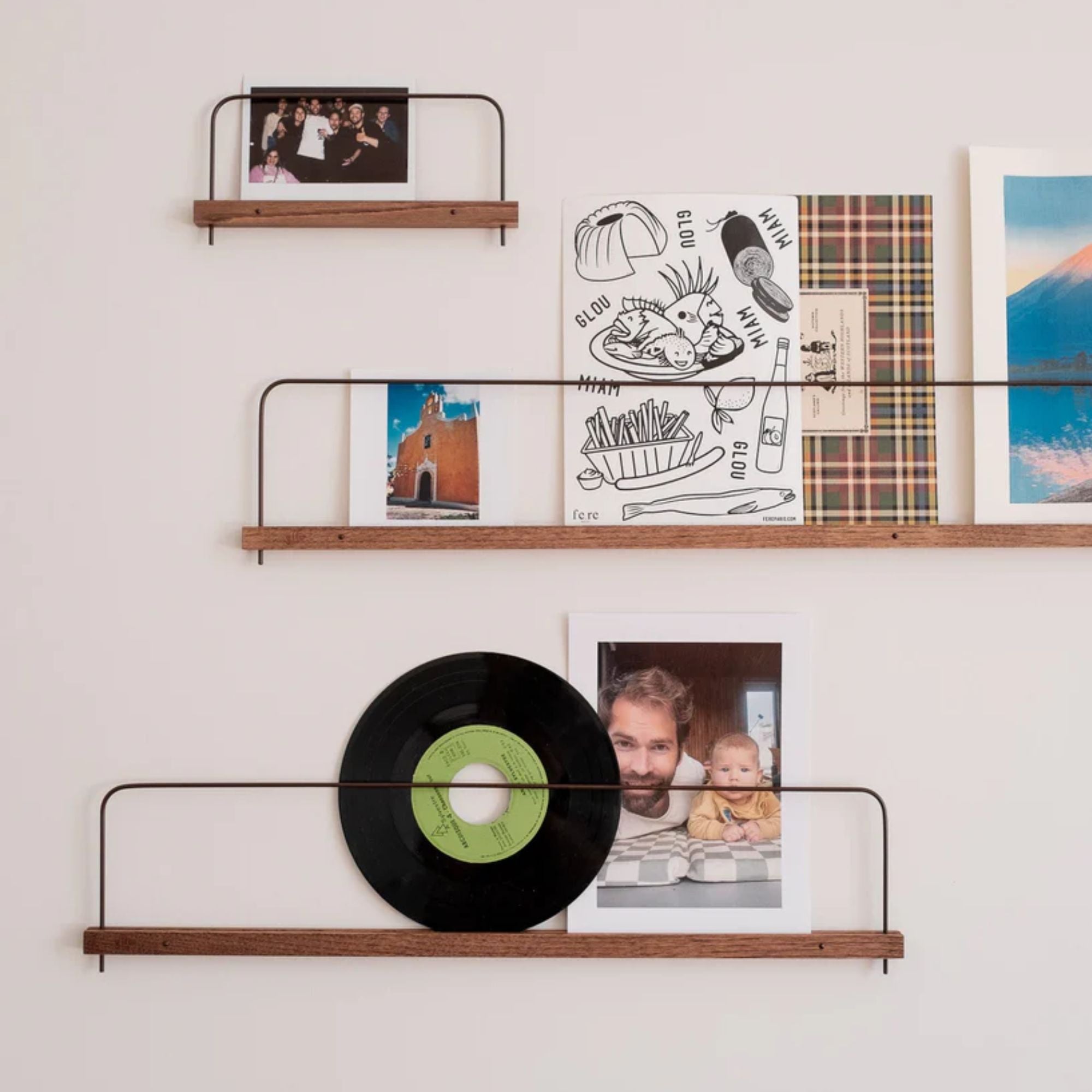 Gllu, Étagère Super Poses Brun - Grande (80cm)