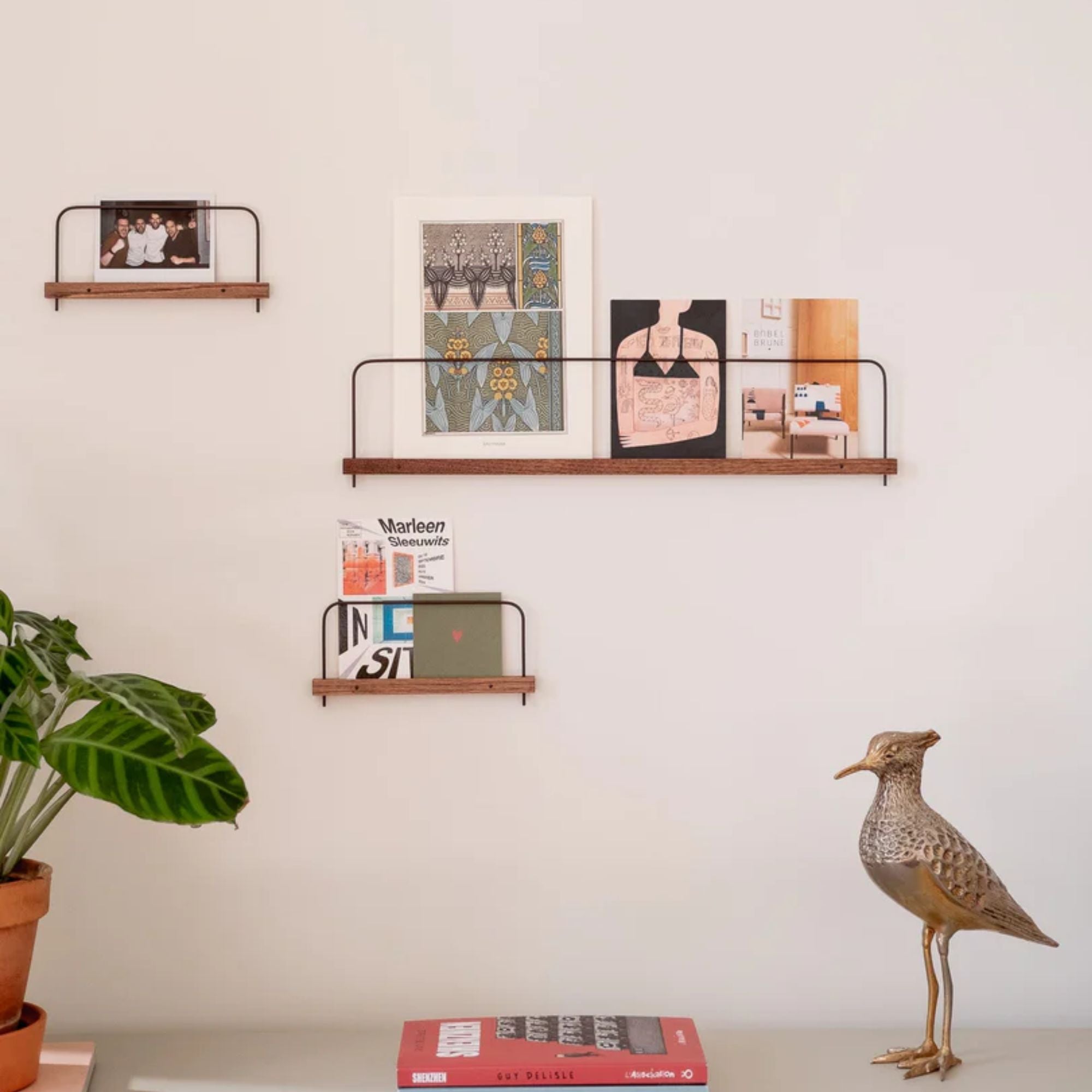 Gllu, Étagère Super Poses Brun - Grande (80cm)