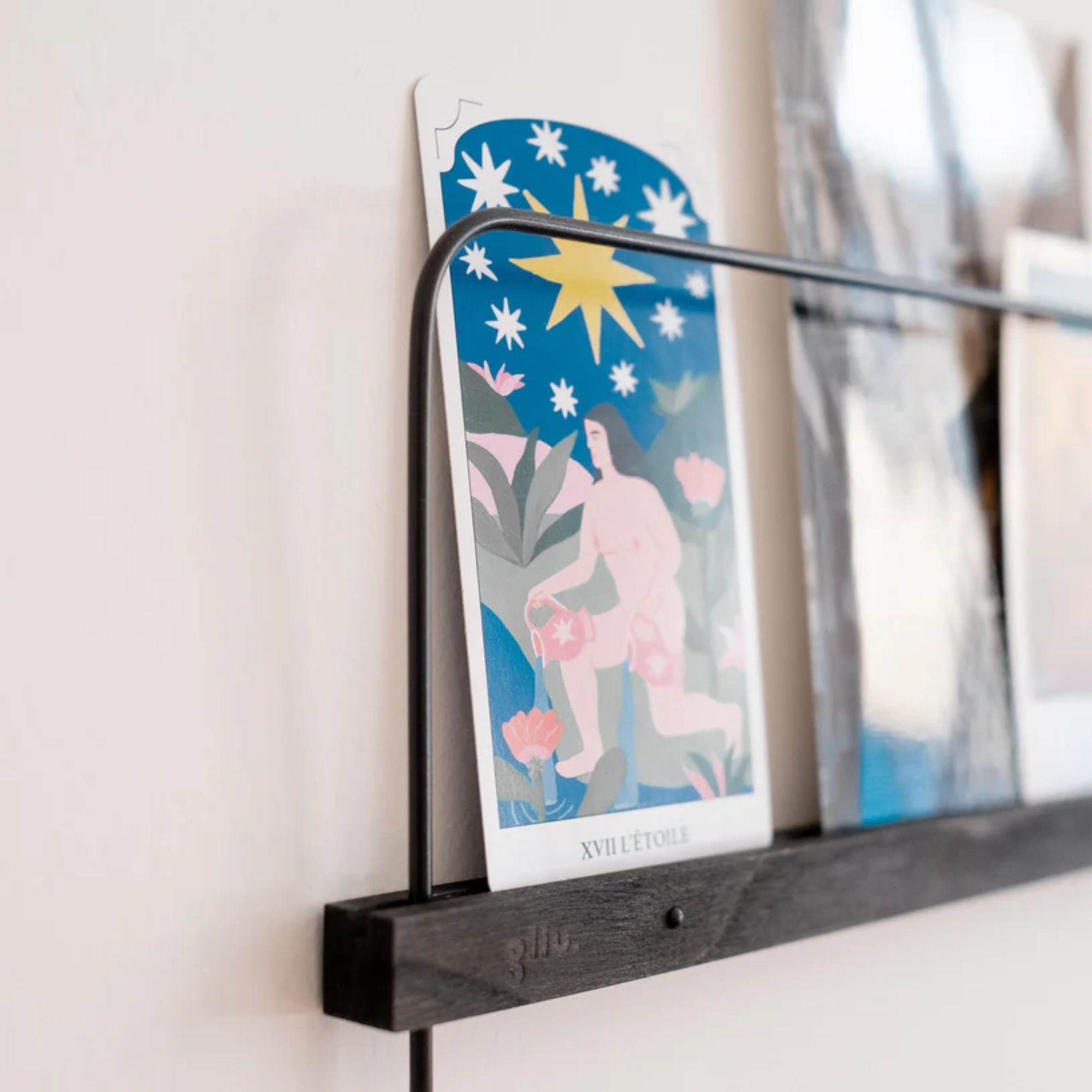 Gllu, Étagère Super Poses Noir - Moyenne (50cm)