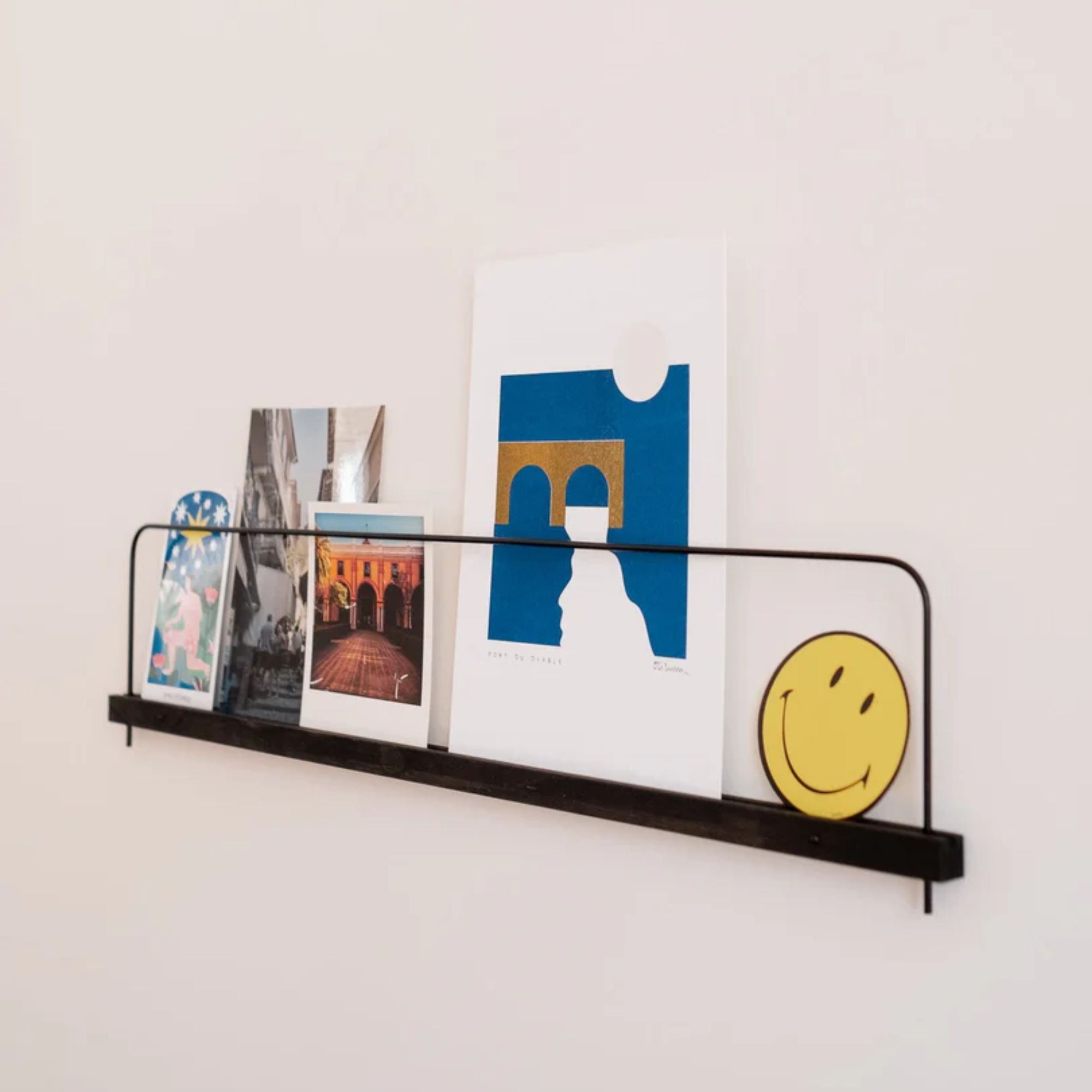 Gllu, Étagère Super Poses Noir - Moyenne (50cm)