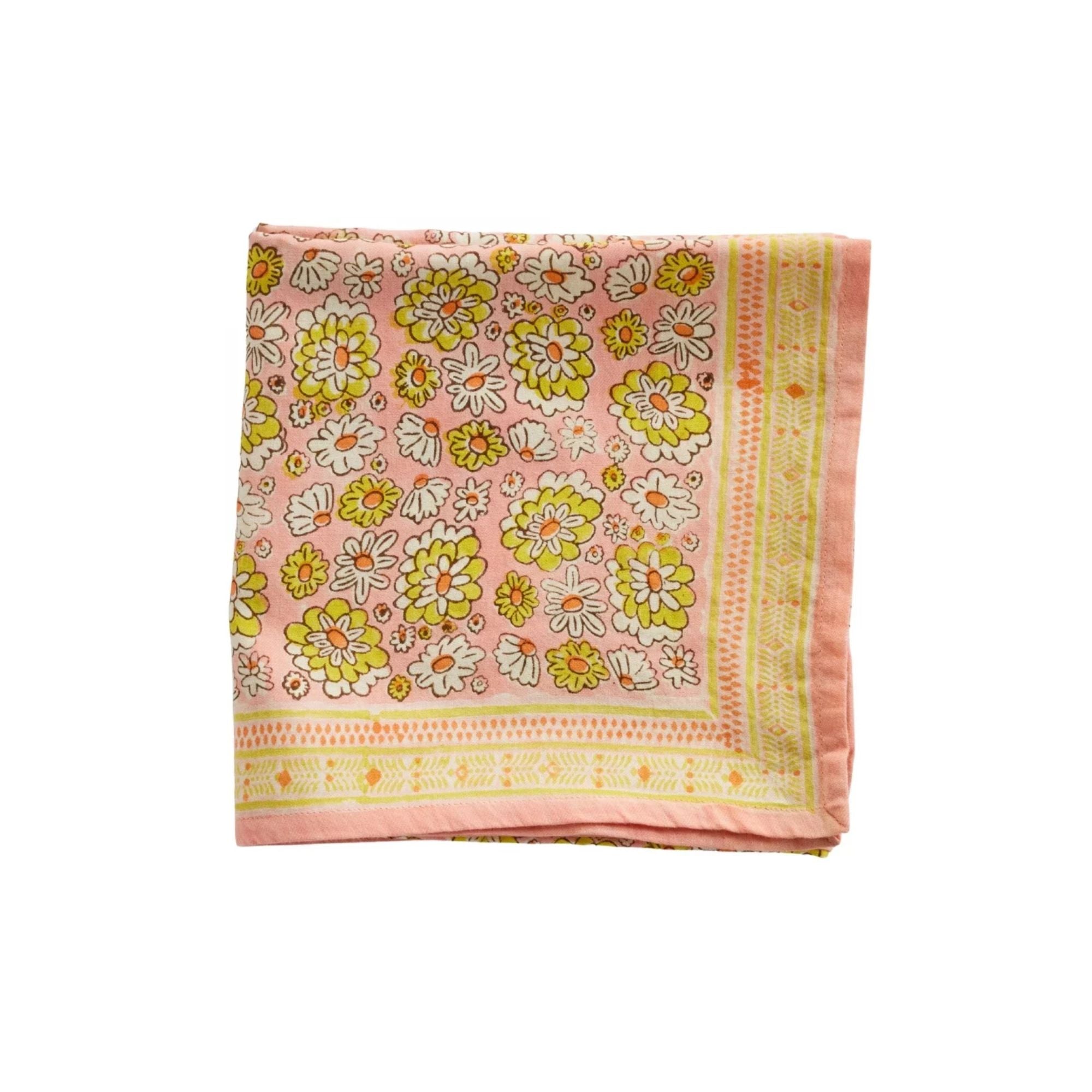 Grand Foulard Indien Bonheur du jour - London Yellow