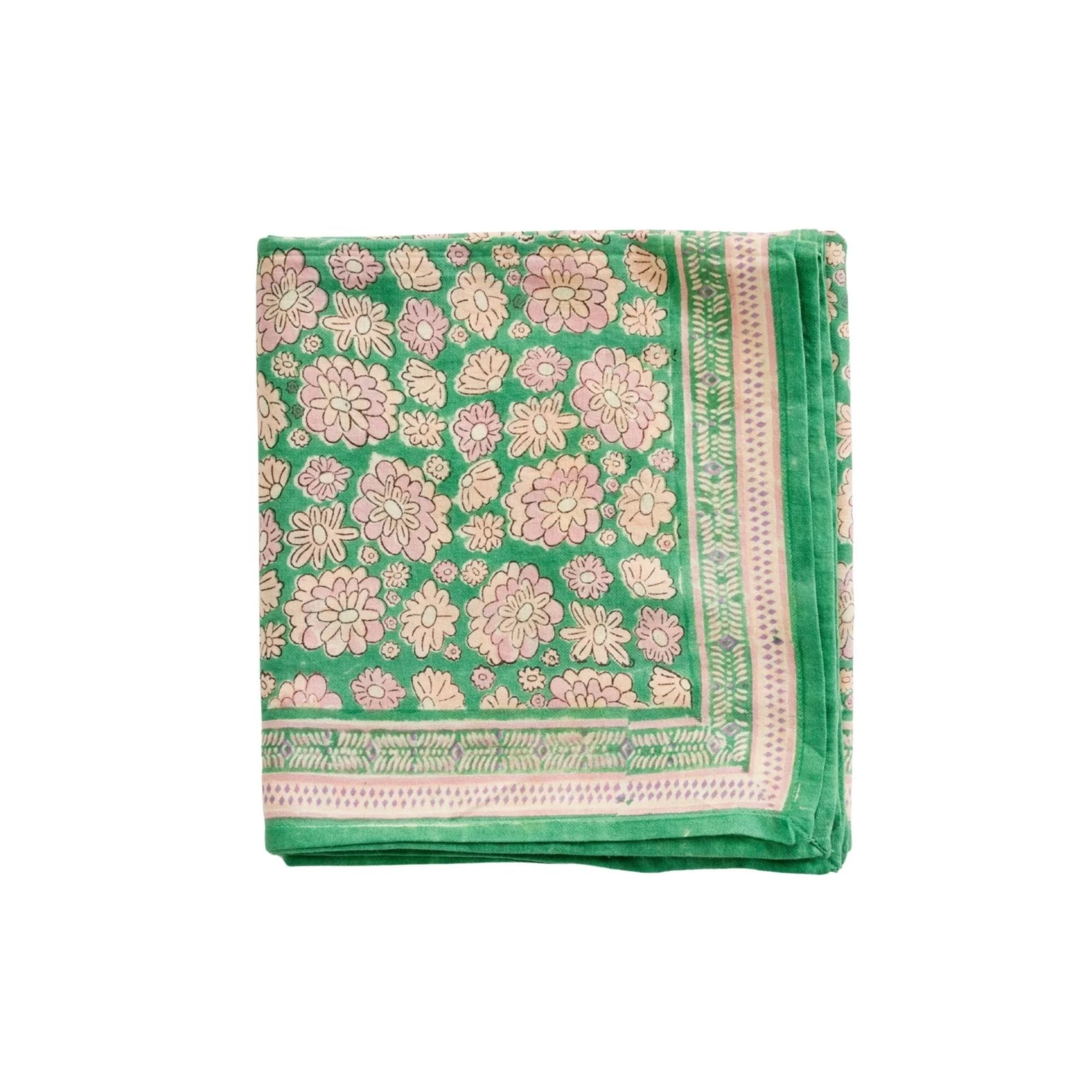 Grand Foulard Indien Bonheur du jour - London Green1