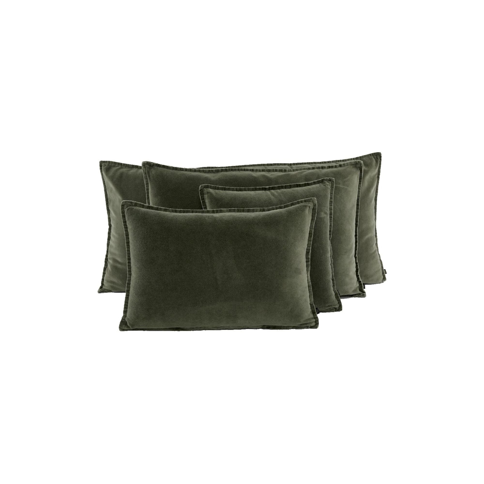 Haomy, Housse de coussin - Manhattan Kaki- Rectangle 40x60 cm