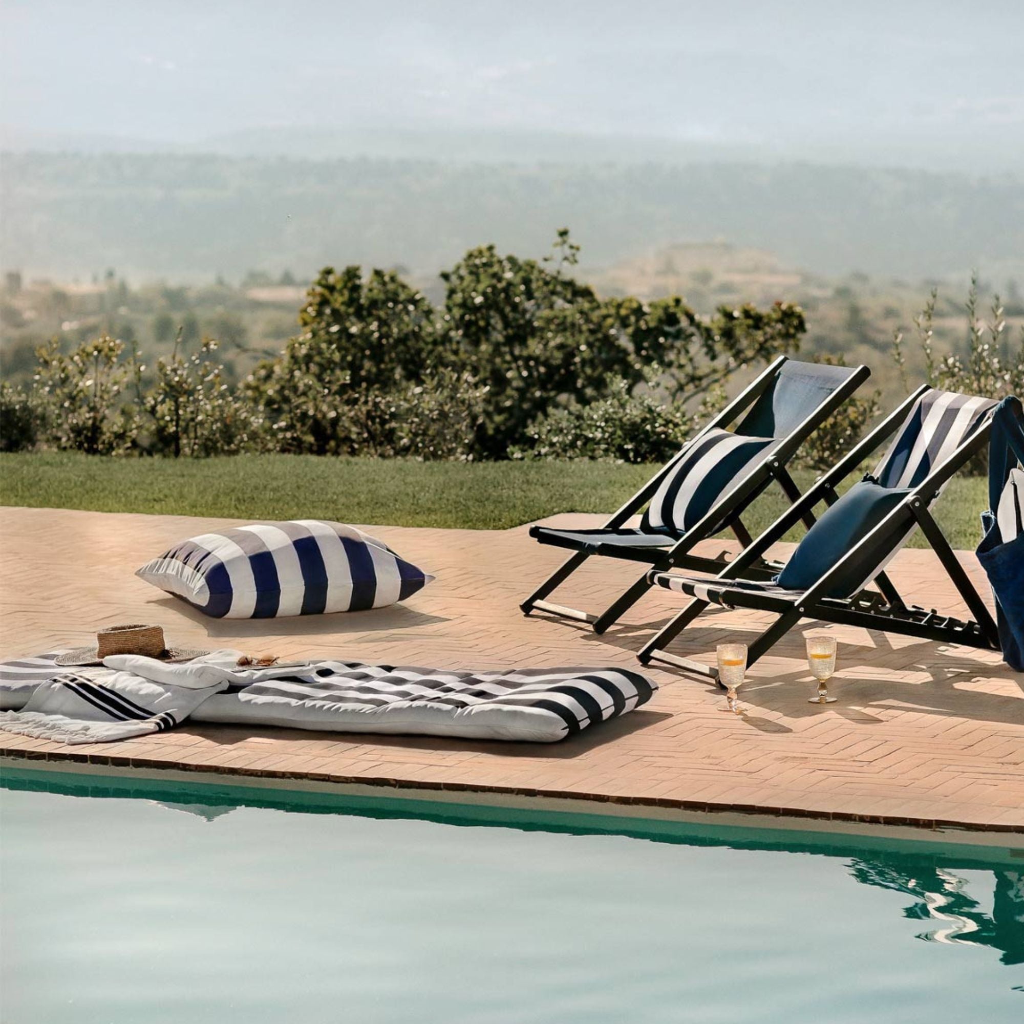 Haomy, Housse de coussin d'extérieur - Riviera Marine