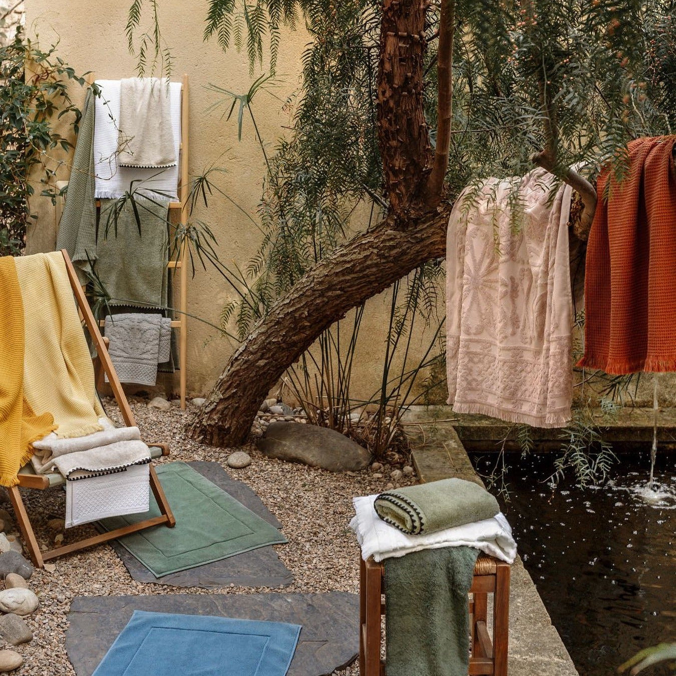 Haomy , Serviette de bain - Timor Paille