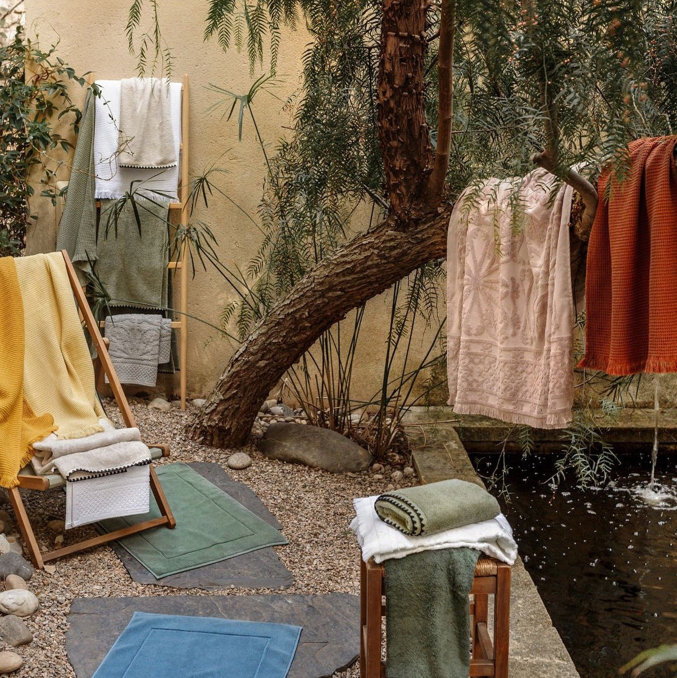 Haomy , Serviette de bain - Timor Paille