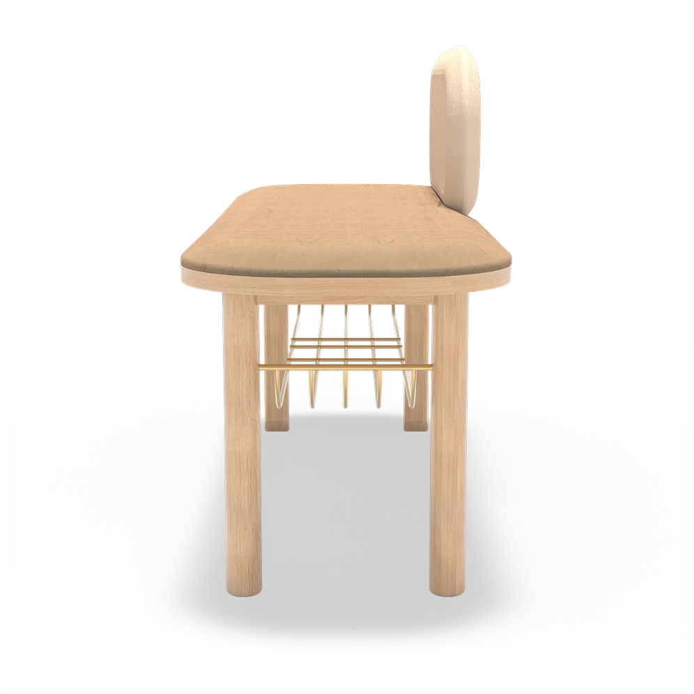 Hartô, Banc en chêne - Eustache Camel