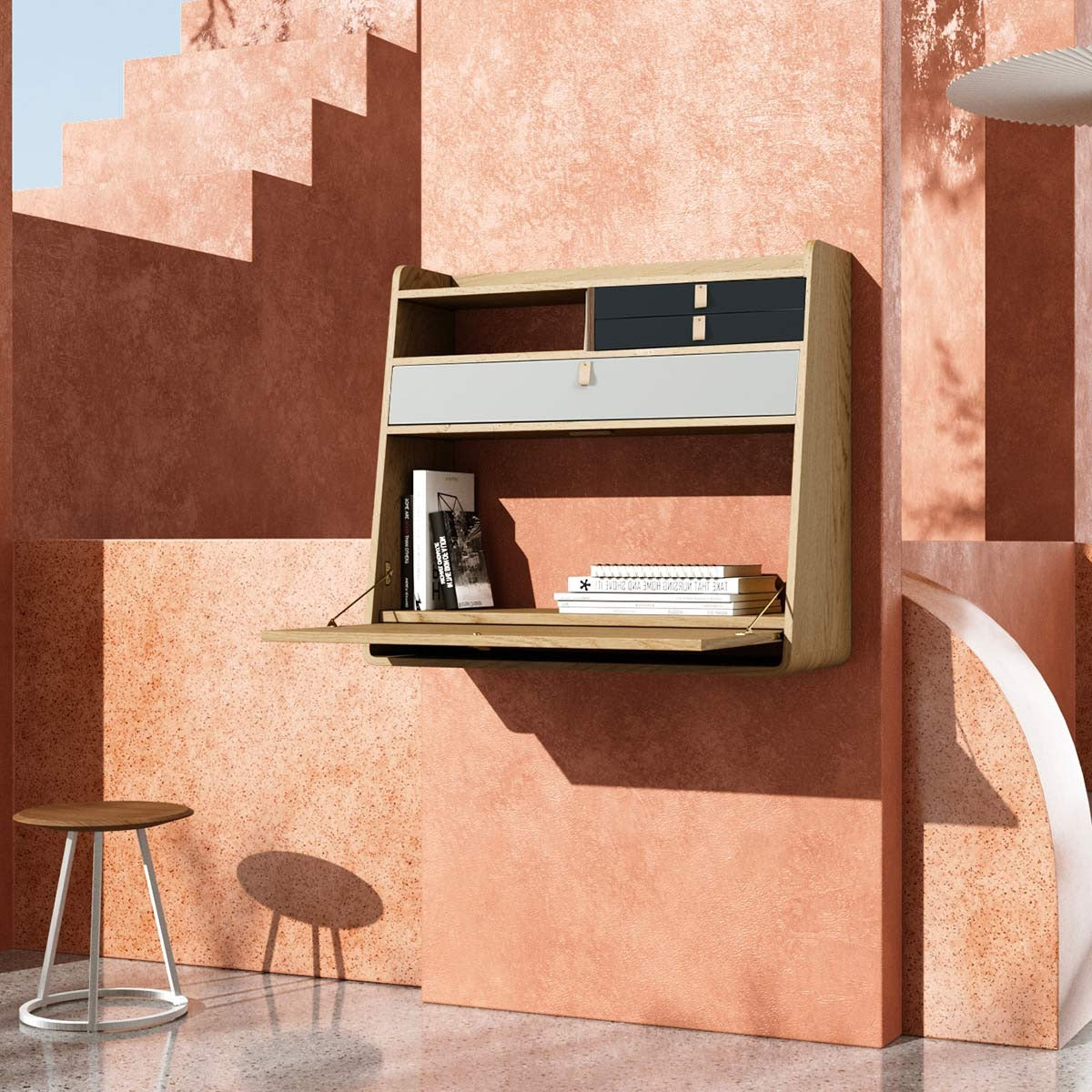 Hartô, Secrétaire Gaston - Gris ardoise