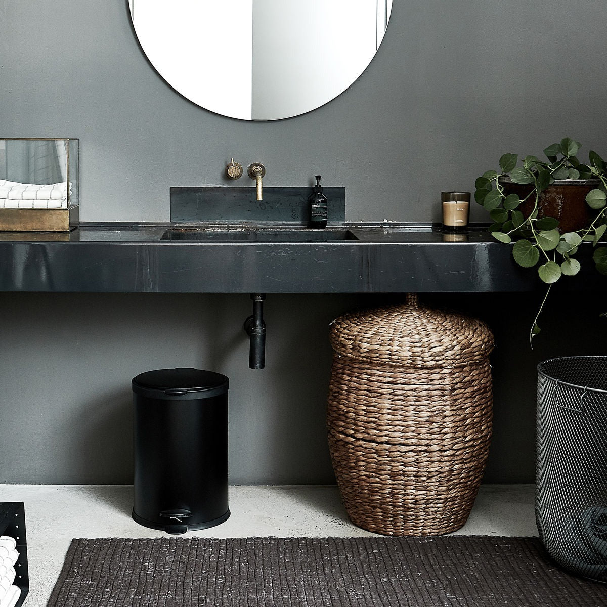 House Doctor, Tapis 160x70 - Chindi Gris