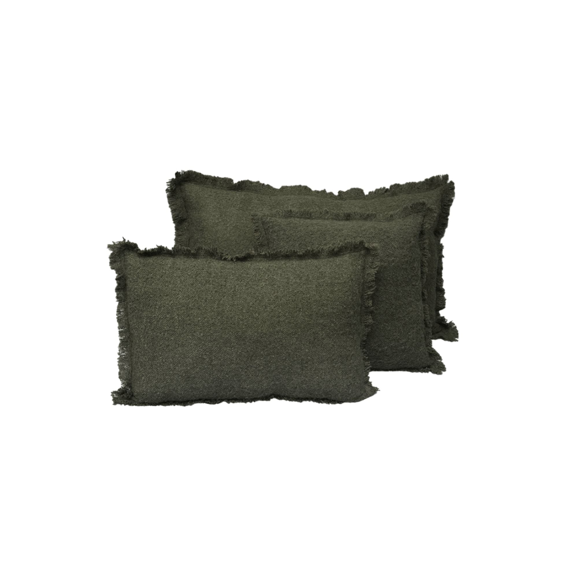 Housse de coussin Haomy - Aspen Kaki - Rectangle 40 x 60 cm