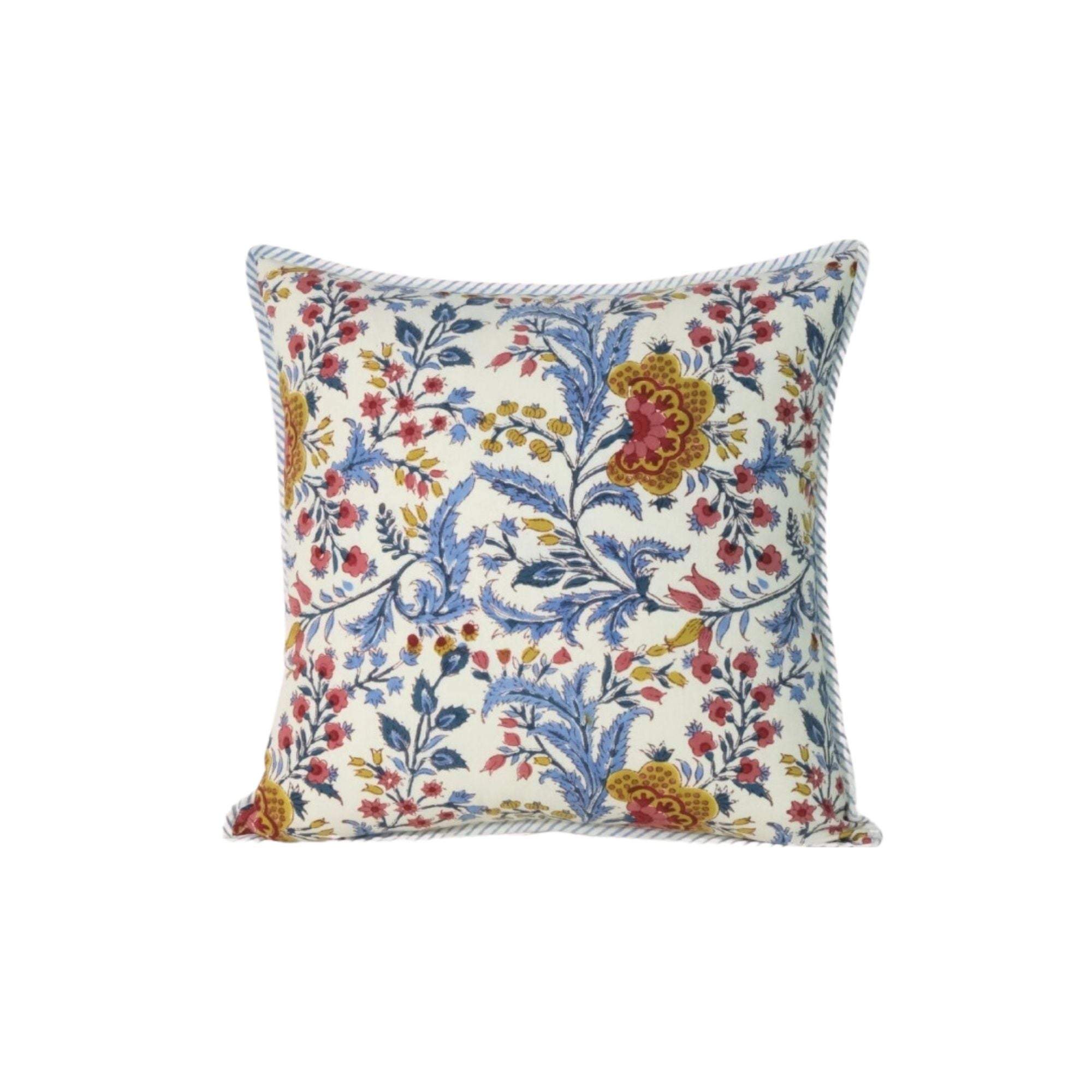 Housse de coussin Jamini Design - Archana Bleu - Carre 40x40