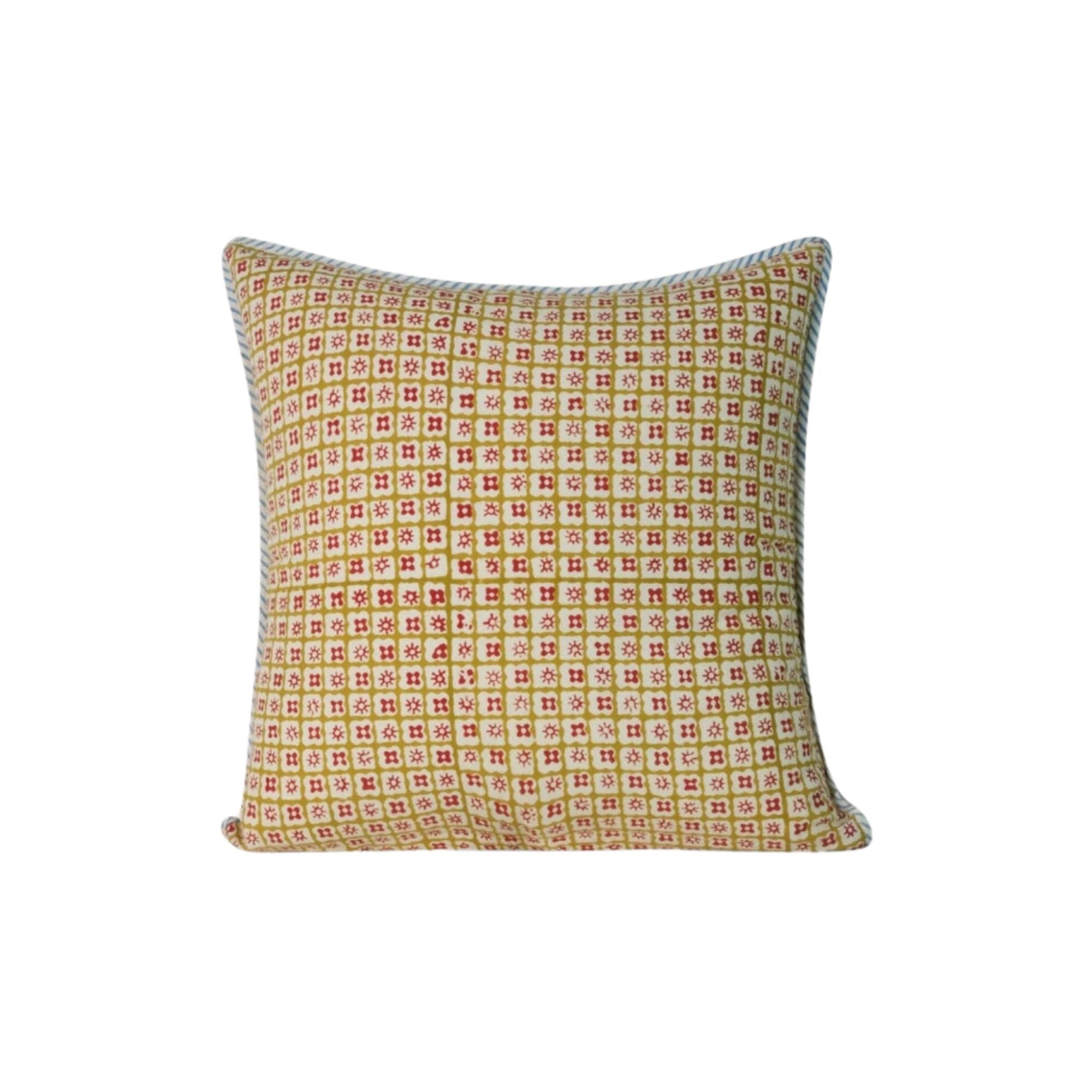 Housse de coussin Jamini Design - Archana Bleu - Carré 40x40