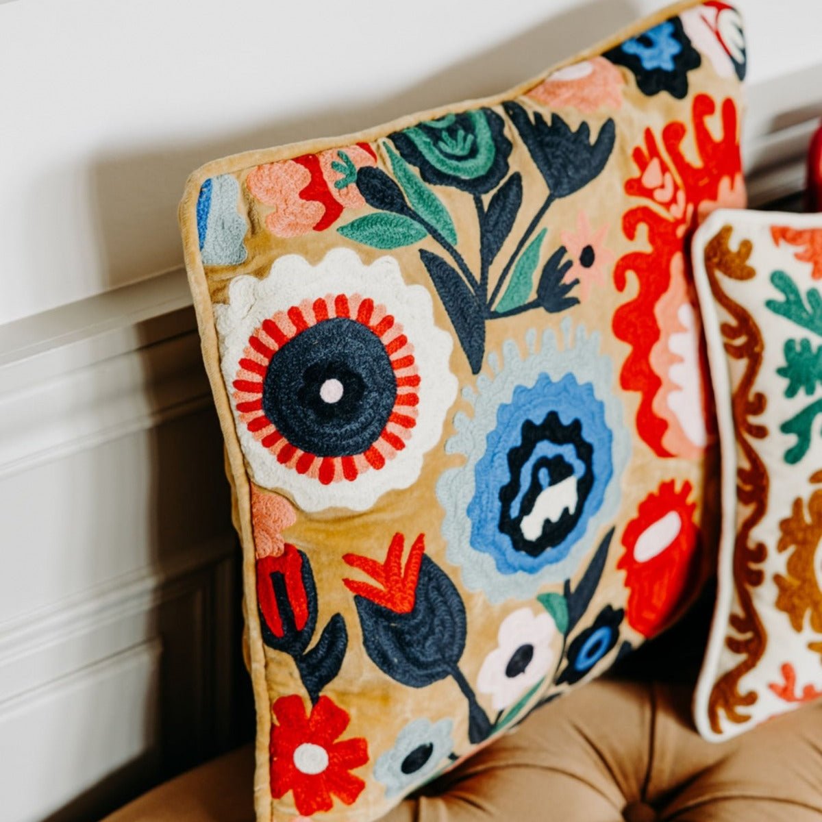 Housse de coussin Jamini Design - Rumi Moutarde- Carre