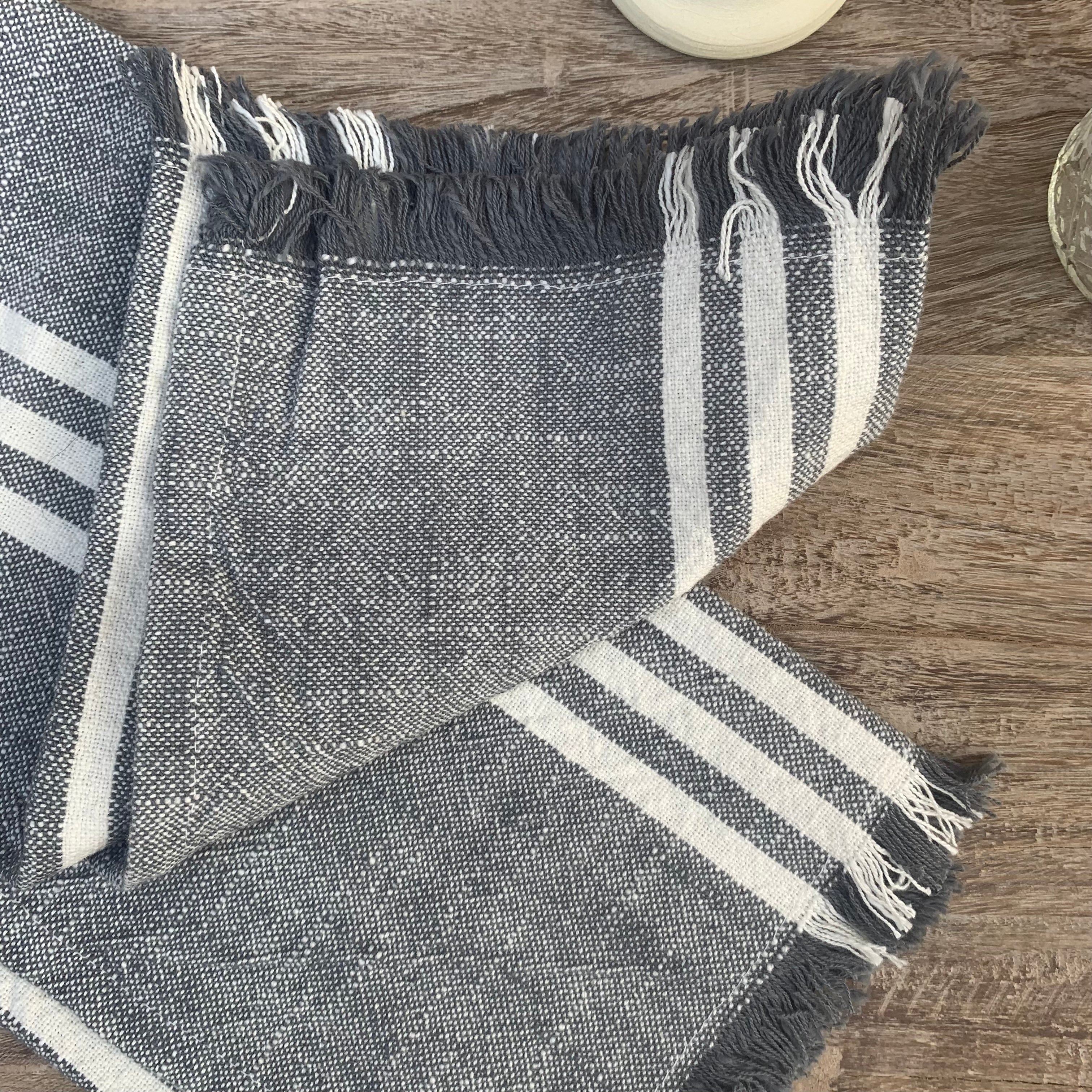 Torchon Madam Stoltz - Gris foncé