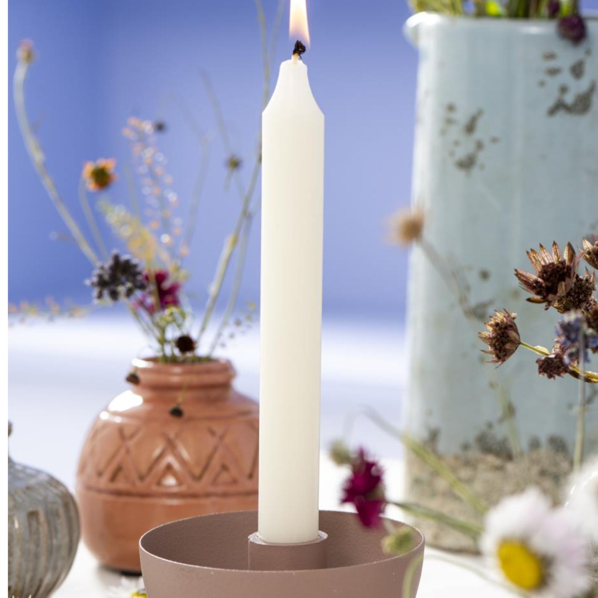 Ib Laursen, Lot de 3 bougies chandelle - Ivoire