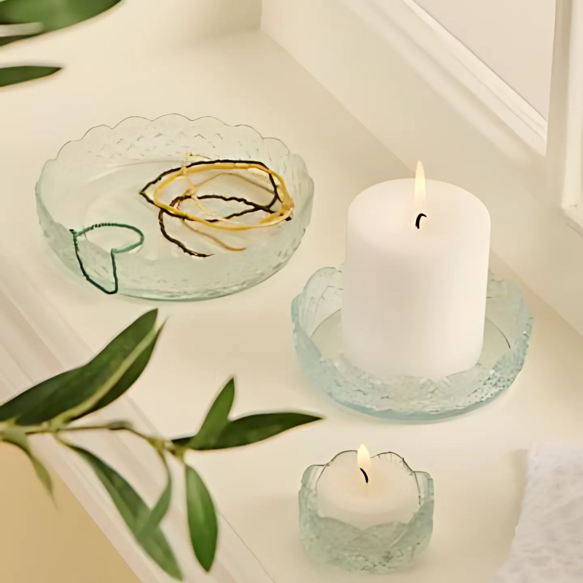 Ib Laursen, Bougeoir en verre - June