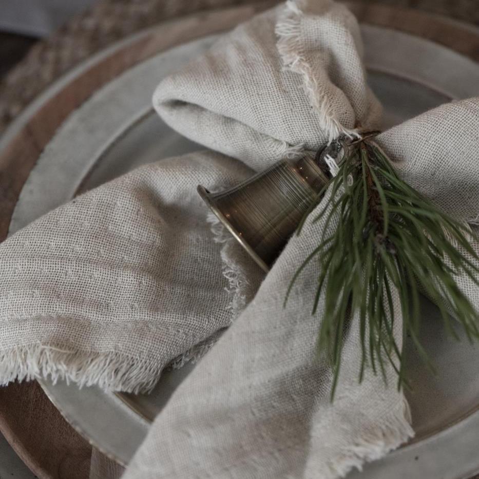 Ib Laursen, Lot de 2 serviettes de table - Sable