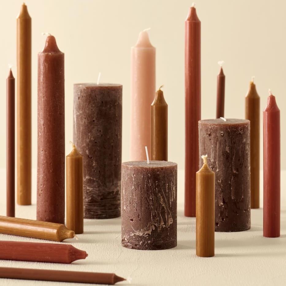 Ib Laursen, Lot de 5 bougies chandelle - Caramel