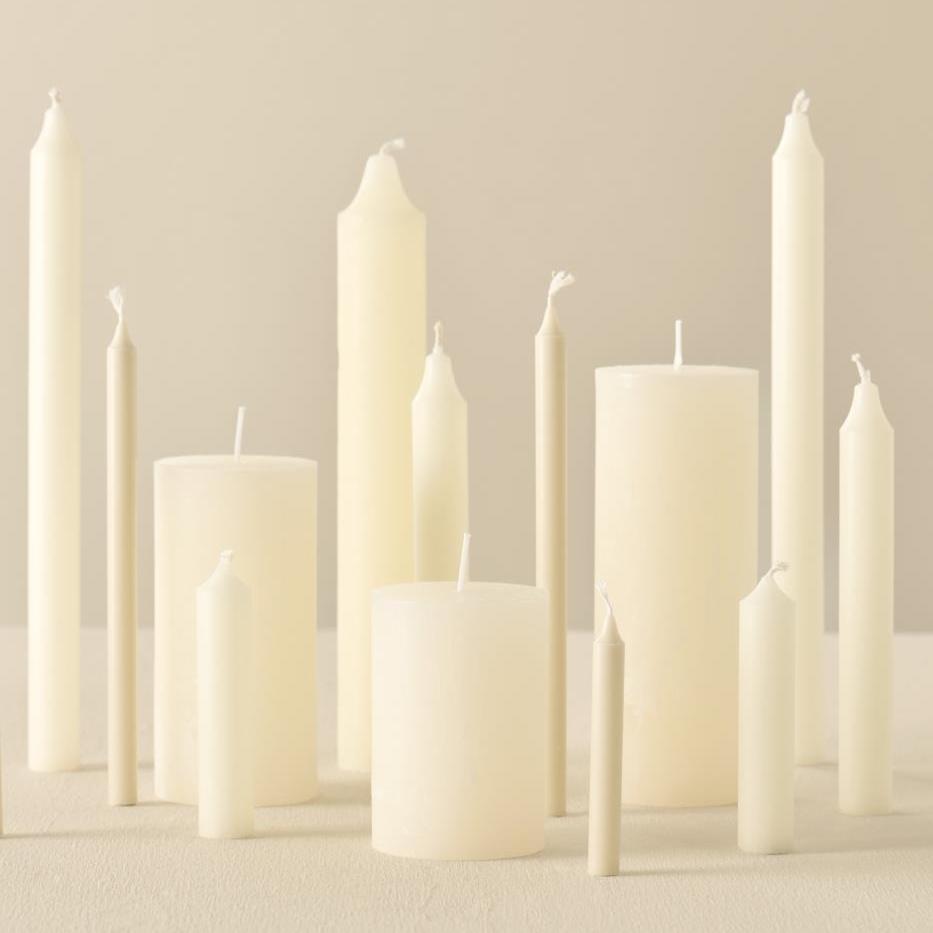 Ib Laursen, Lot de 5 bougies chandelle - Crème