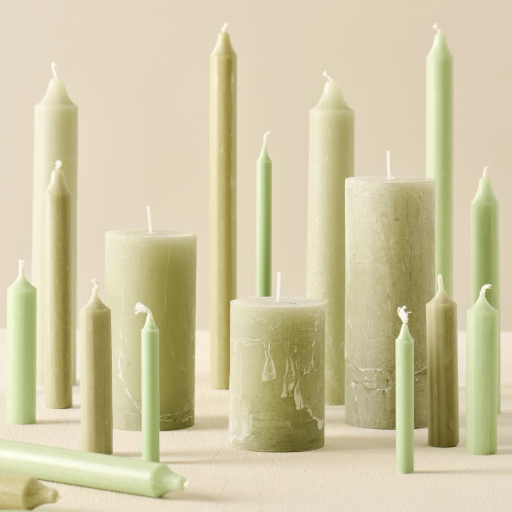 Ib Laursen, Lot de 5 bougies chandelle - Green Tea